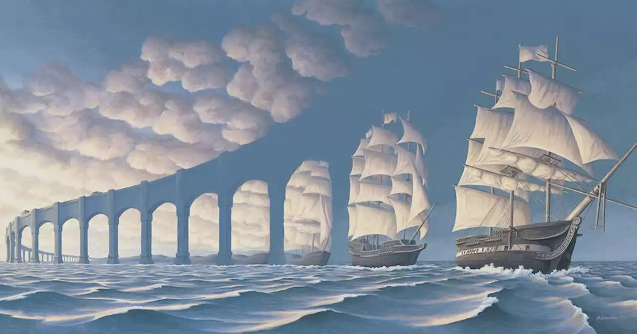 Mind-Twisting Optical Illusion Paintings By Rob Gonsalves (30 Pics)