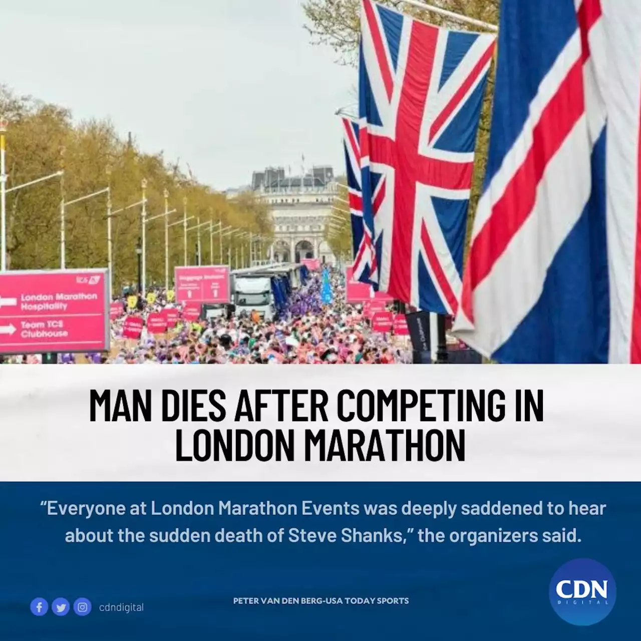 Man dies after competing in London Marathon