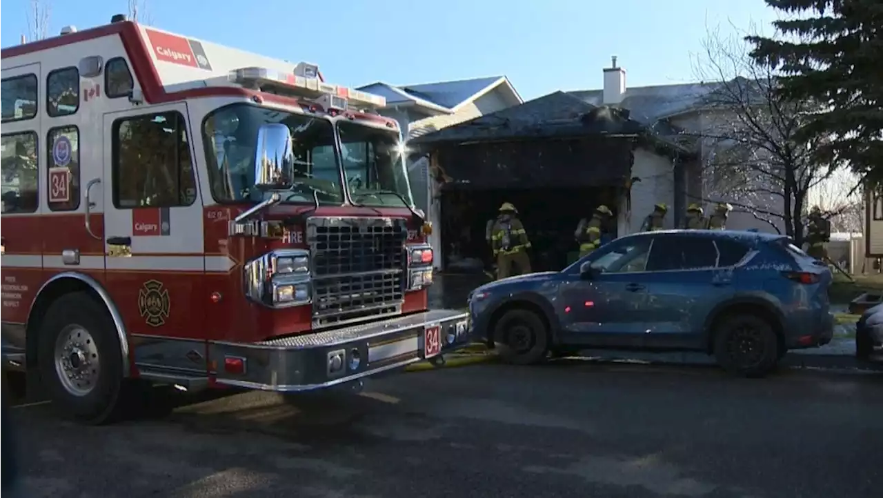 Fire crews called to house fire in northwest Calgary