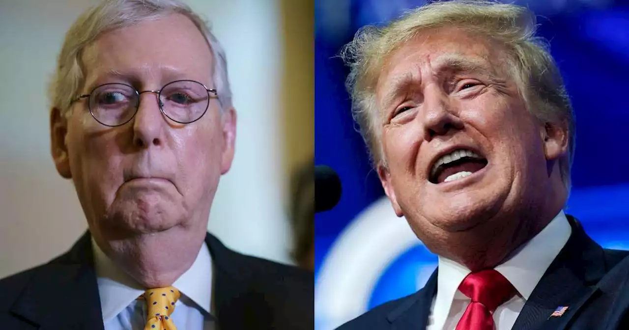 Feuding Trump and McConnell's interests align over 2024 Senate map