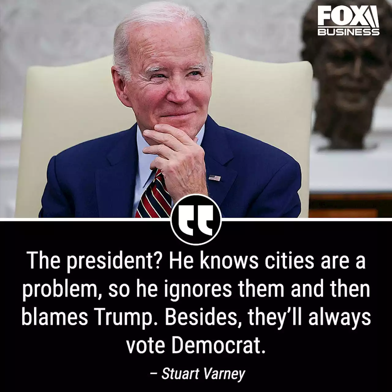 Stuart Varney: Biden ignores big city crime because he knows they'll always vote Democrat