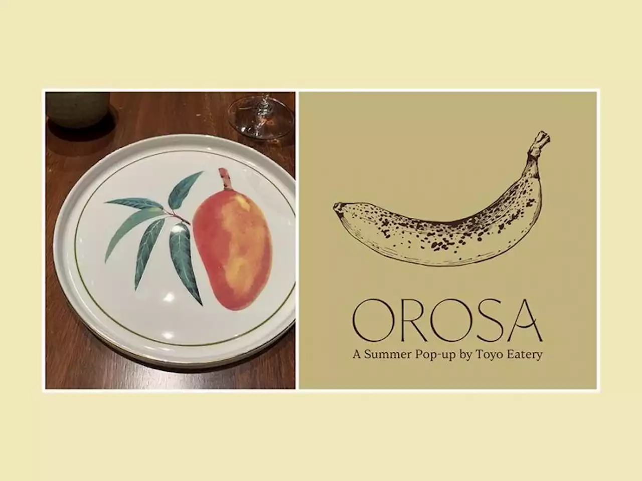 Of mangoes, Toyo, and Maria Y. Orosa