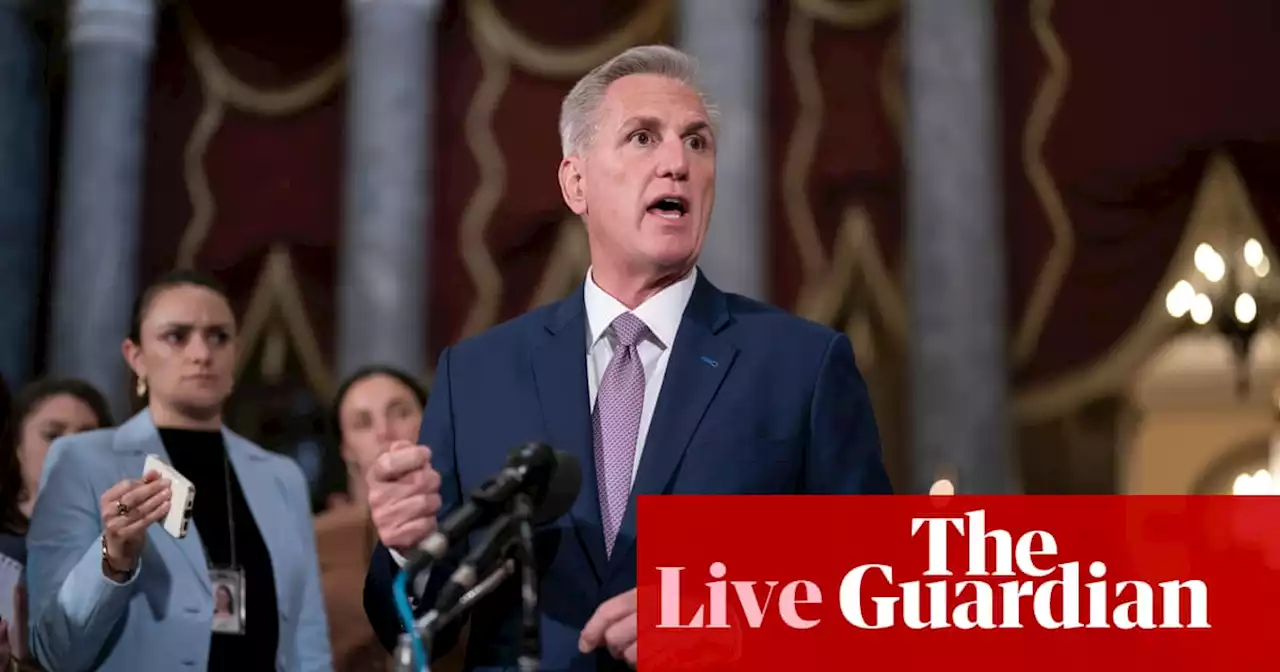 Kevin McCarthy basks in rare win after Republicans unite to pass debt ceiling plan – live