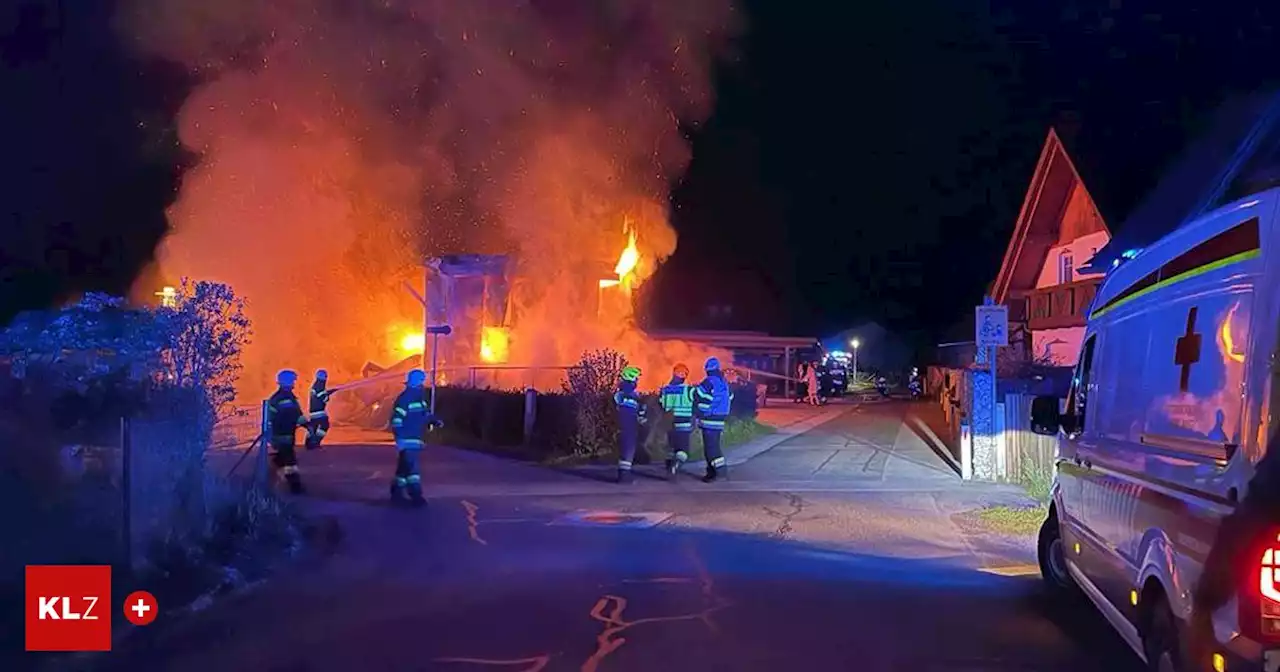 60 Liter Kerosin gelagert: Nebengebäude stand in Vollbrand | Kleine Zeitung