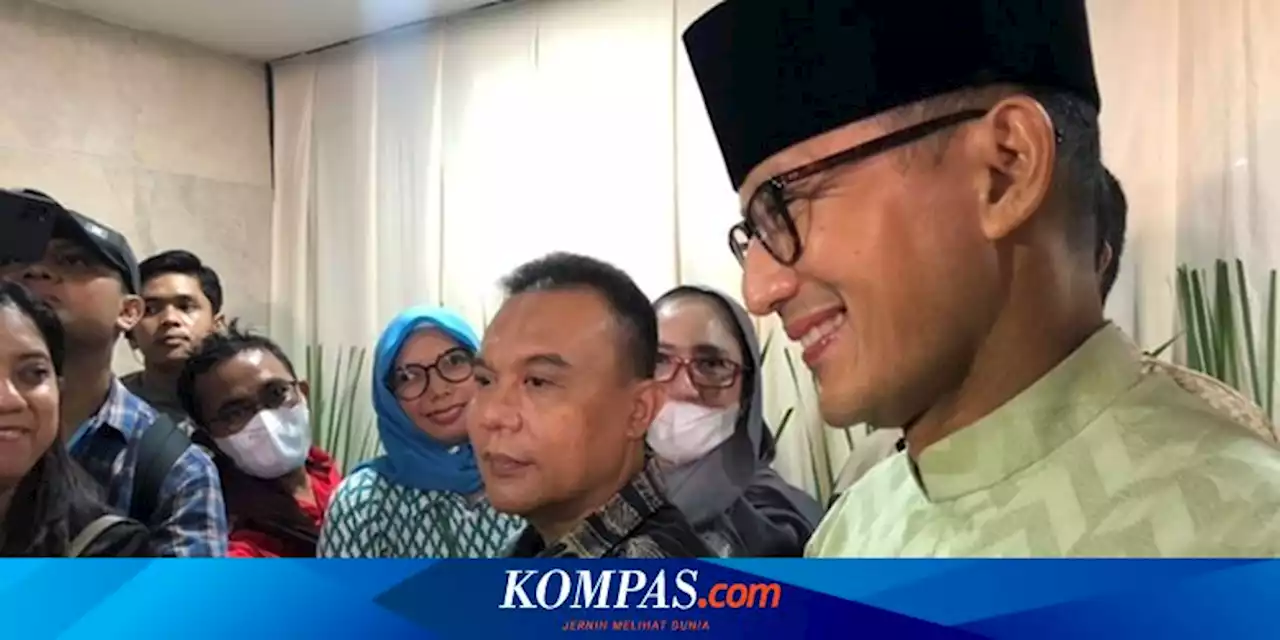 Senyum Sandiaga Uno Saat Ditanya Soal Cawapres Dampingi Ganjar Pranowo