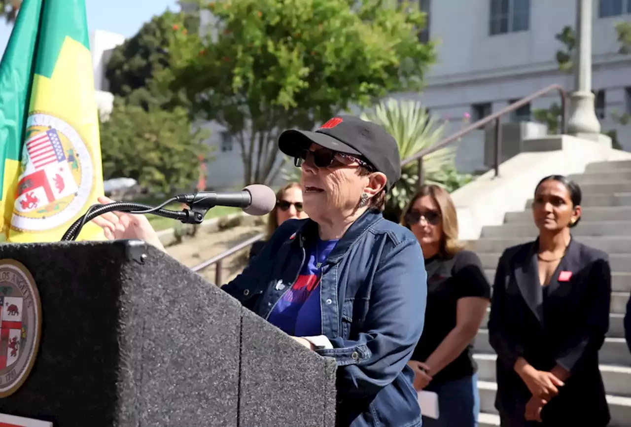 It was Denim Day around the world, and at Los Angeles City Hall