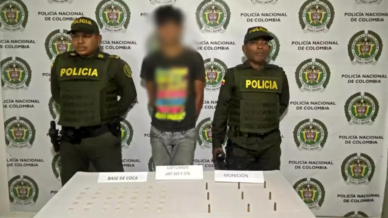 Jóvenes fueron capturados por llevar varios gramos de drogas en Antioquia