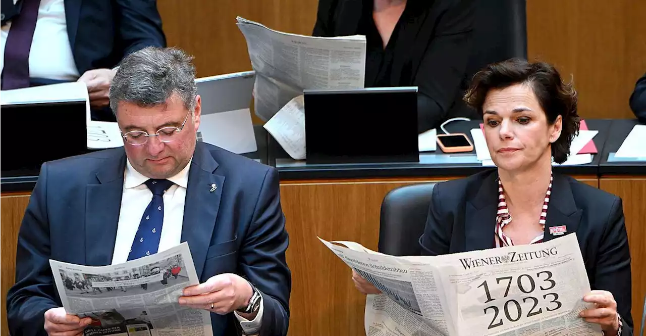 Aus für Print-'Wiener Zeitung' trotz heftigem Protest beschlossen