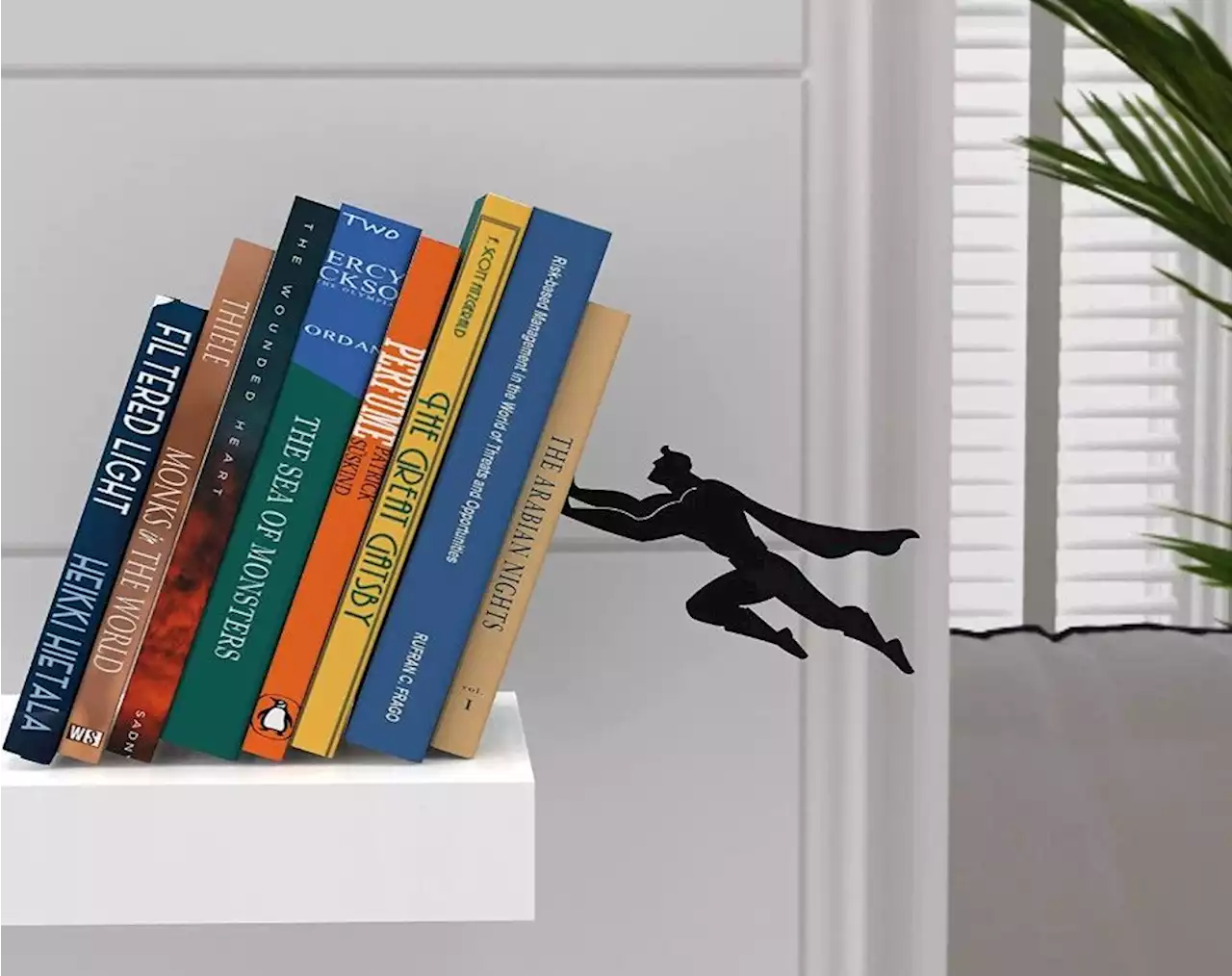 The superhero bookend from Amazon that's equally simple and effective