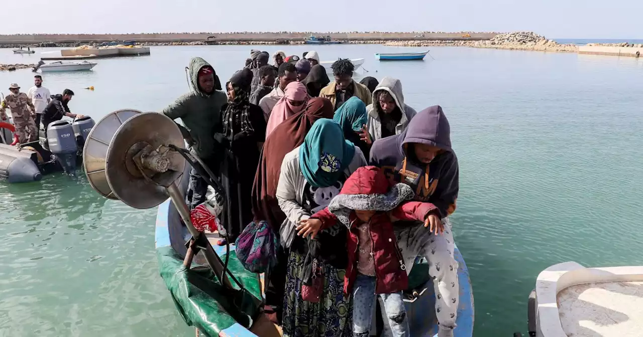 Dozens of bodies float ashore in Libya after migrant boats sink