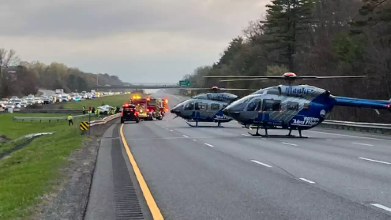 Serious Injuries, Traffic Impacts After Rollover Crash on I-95 in Newbury