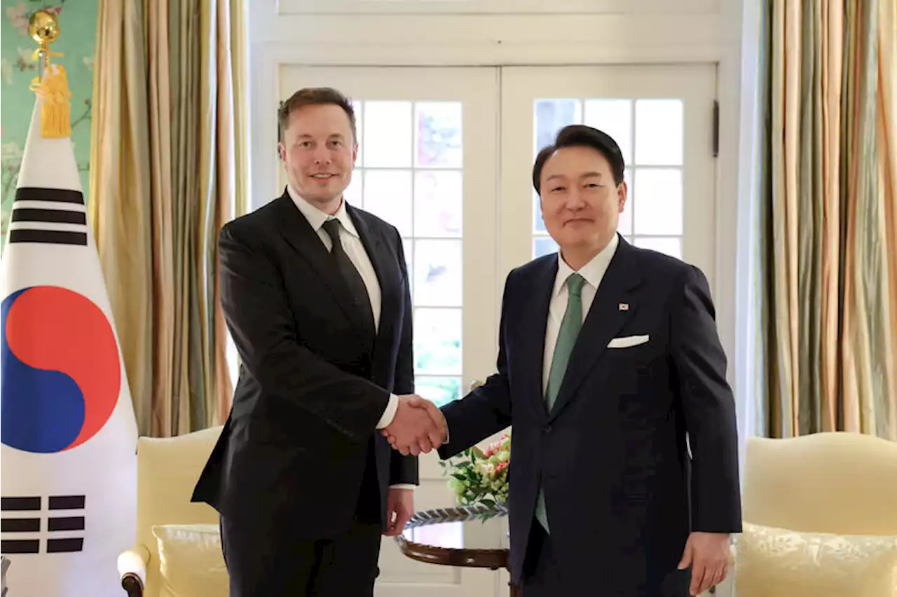 South Korean President Yoon meets with Tesla's Elon Musk