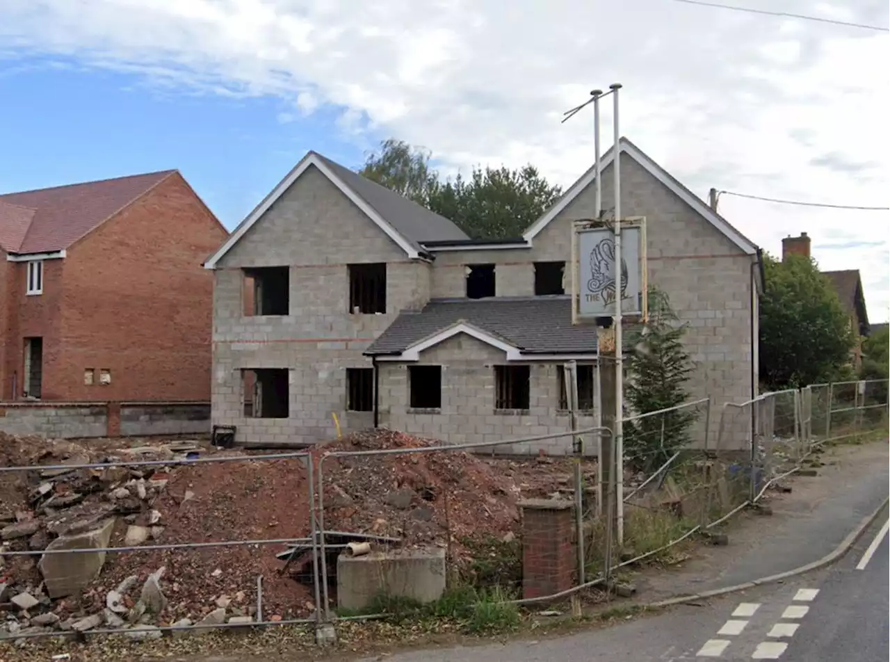 Former pub site near Telford offered in rare opportunity to finish off a part-completed project