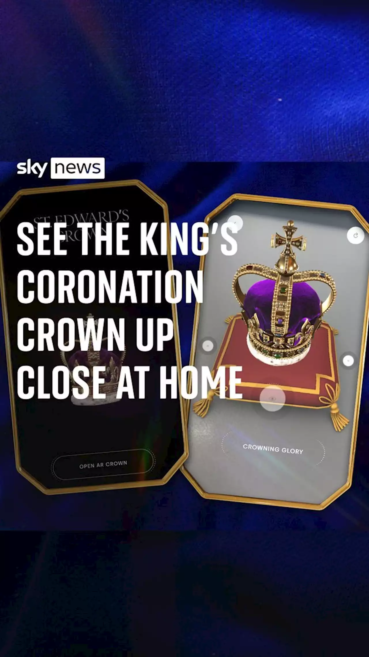 Virtual crown in your living room: Use our AR tool for full King's coronation experience