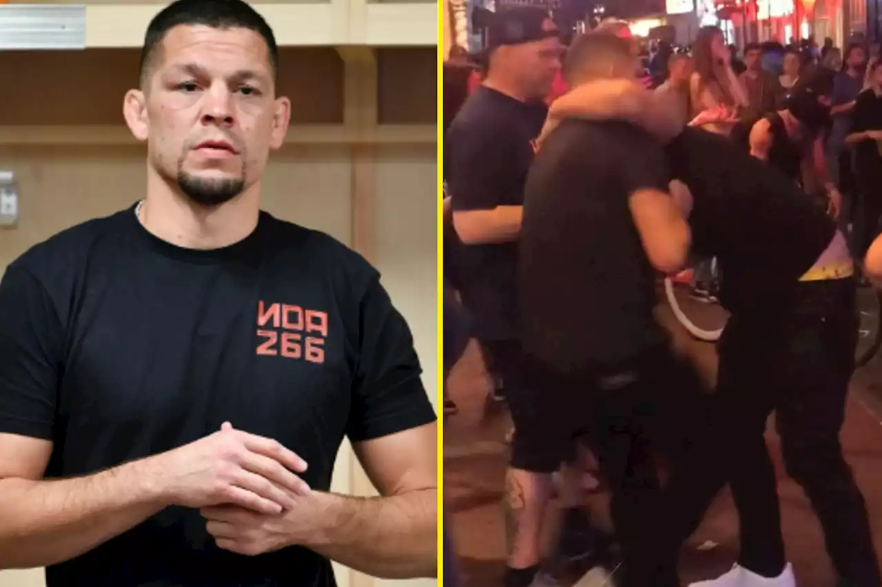 Nate Diaz hands himself in to police after choking out Logan Paul lookalike during street brawl