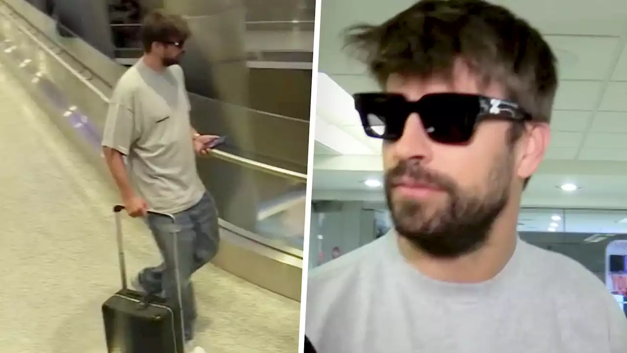 Primeras imágenes de la llegada de Gerard Piqué a Miami para ver a sus hijos Milán y Sasha