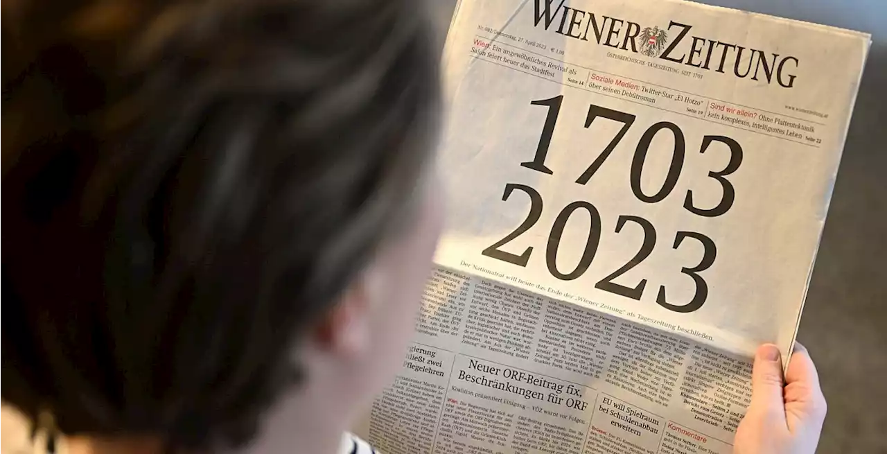 'Wiener Zeitung' - Das Ende