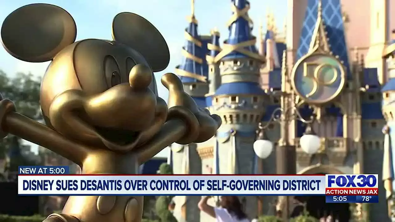 Disney sues DeSantis in effort to regain control of its special district