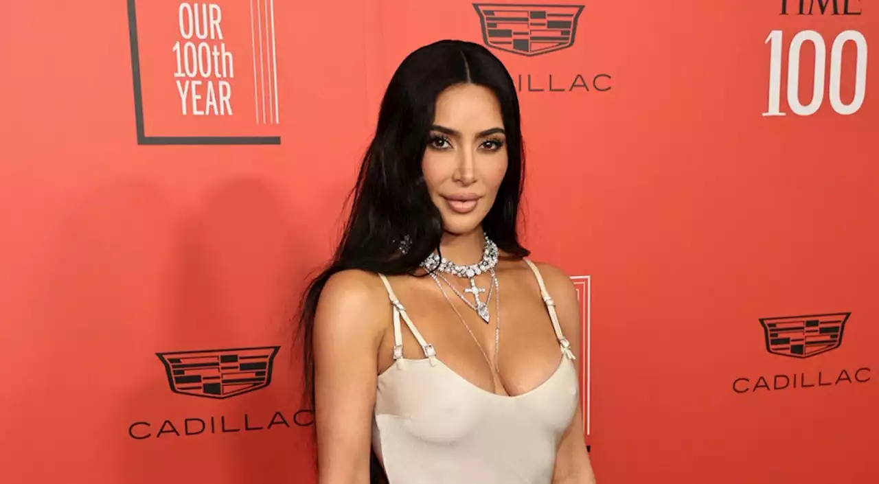 Kim Kardashian Gives Minimalist Dress Maximal Effects With Statement Jewelry at Time 100 Gala