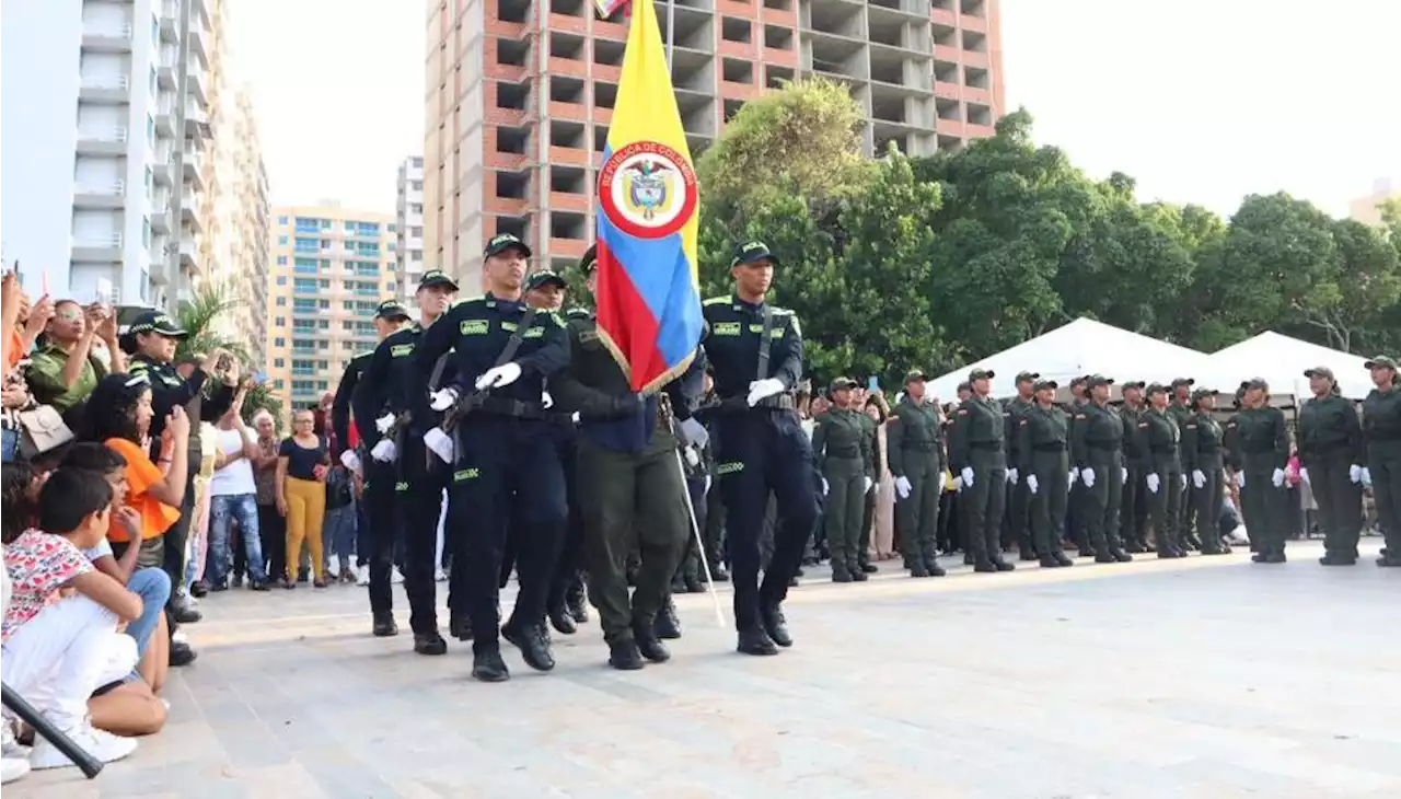 237 nuevos policías se incorporan a la vigilancia en Barranquilla y el área metropolitana