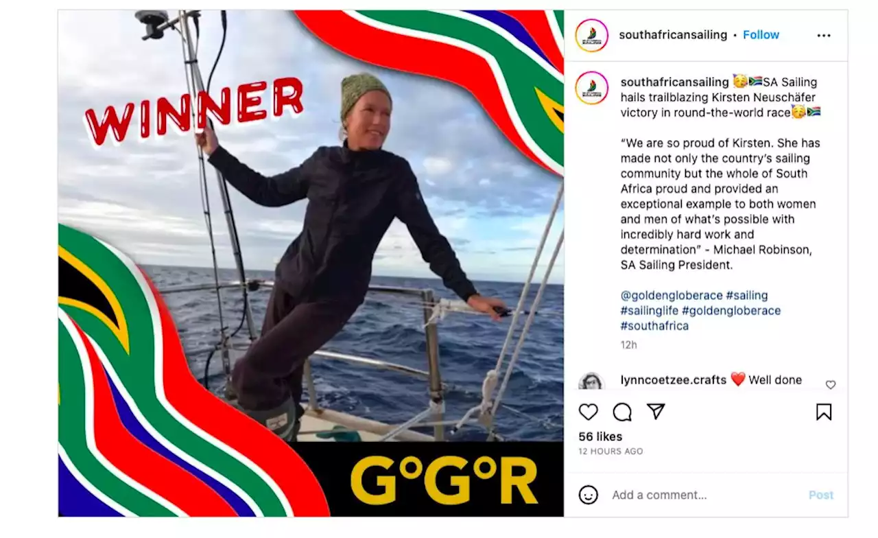 South Africa: Trailblazer Kirsten Neuschäfer Wins Golden Globe Solo Round-the-World Yacht Race