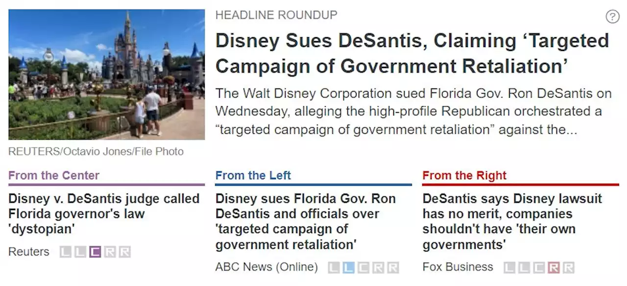 Disney Sues DeSantis, Claiming ‘Targeted Campaign of Government Retaliation’