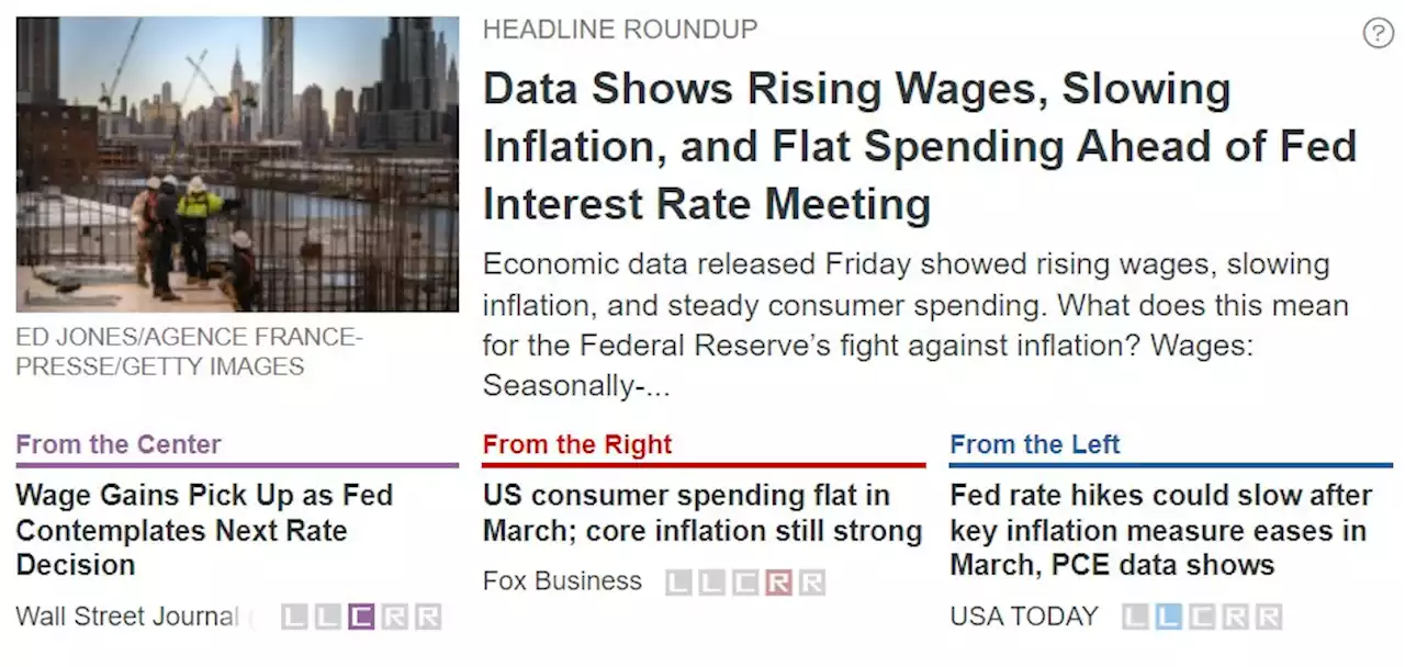 Data Shows Rising Wages, Slowing Inflation, and Flat Spending Ahead of Fed Interest Rate Meeting