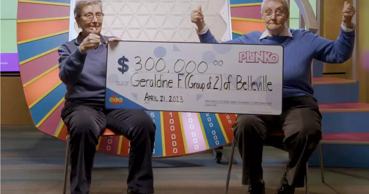 Lucky 81-year-old Ontario twins celebrate third major lotto win