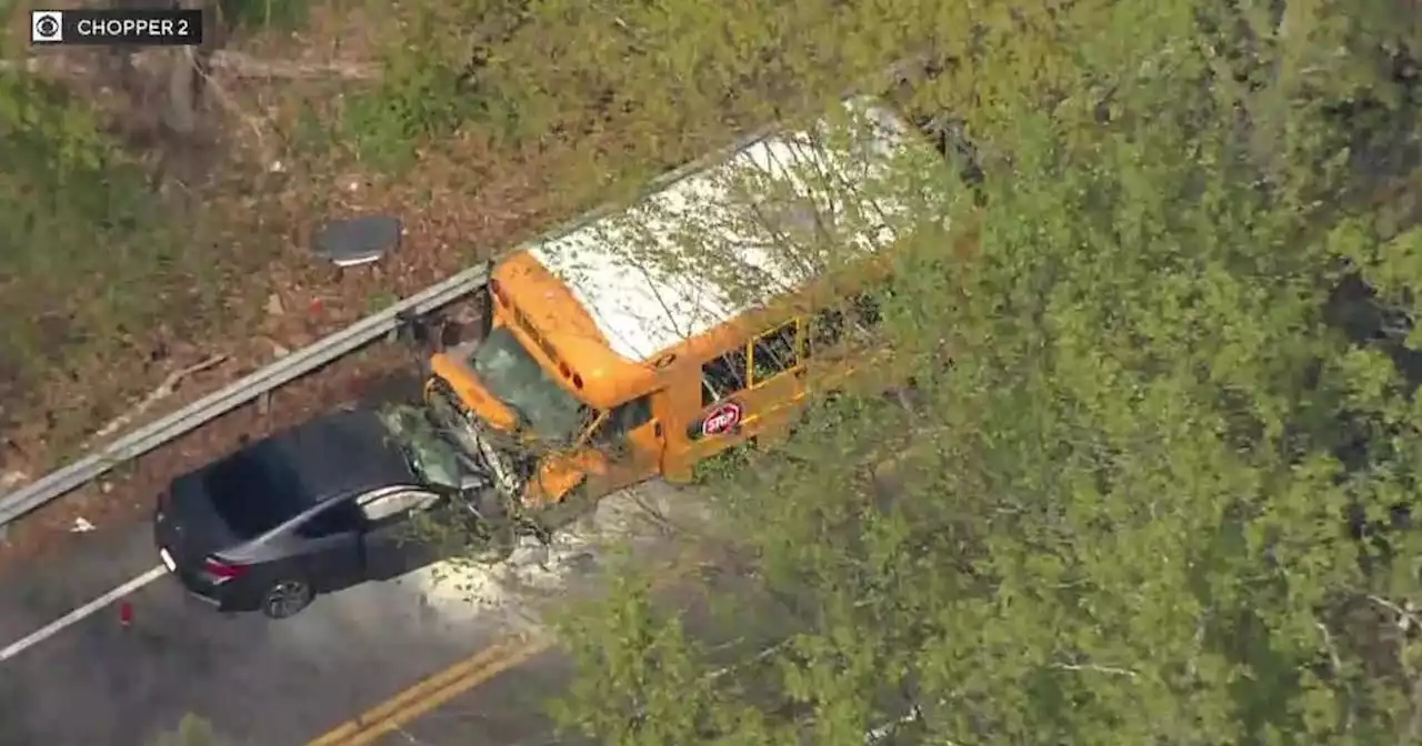 Fox Lane High School students in critical condition after head-on school bus crash