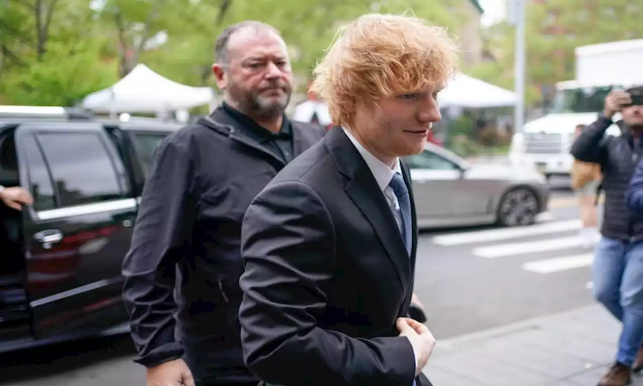 Musician Ed Sheeran sang and played guitar on the stand during copyright infringement trial