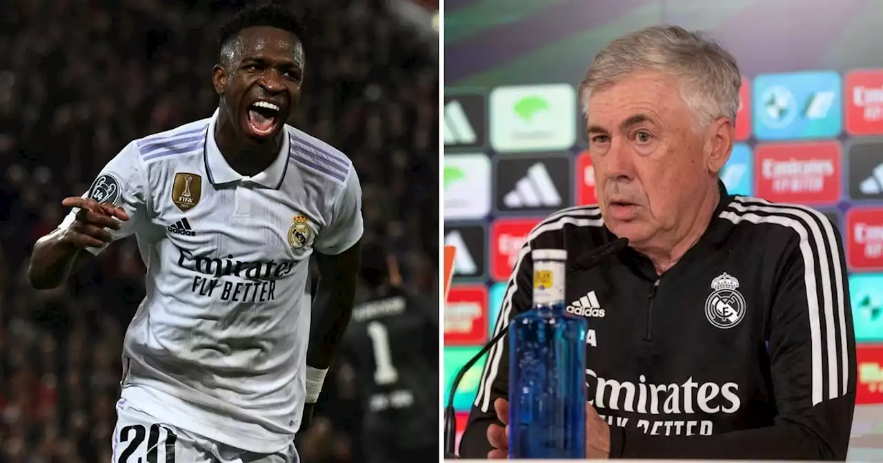 Ancelotti comparó a Vinicius con Maradona y Pelé