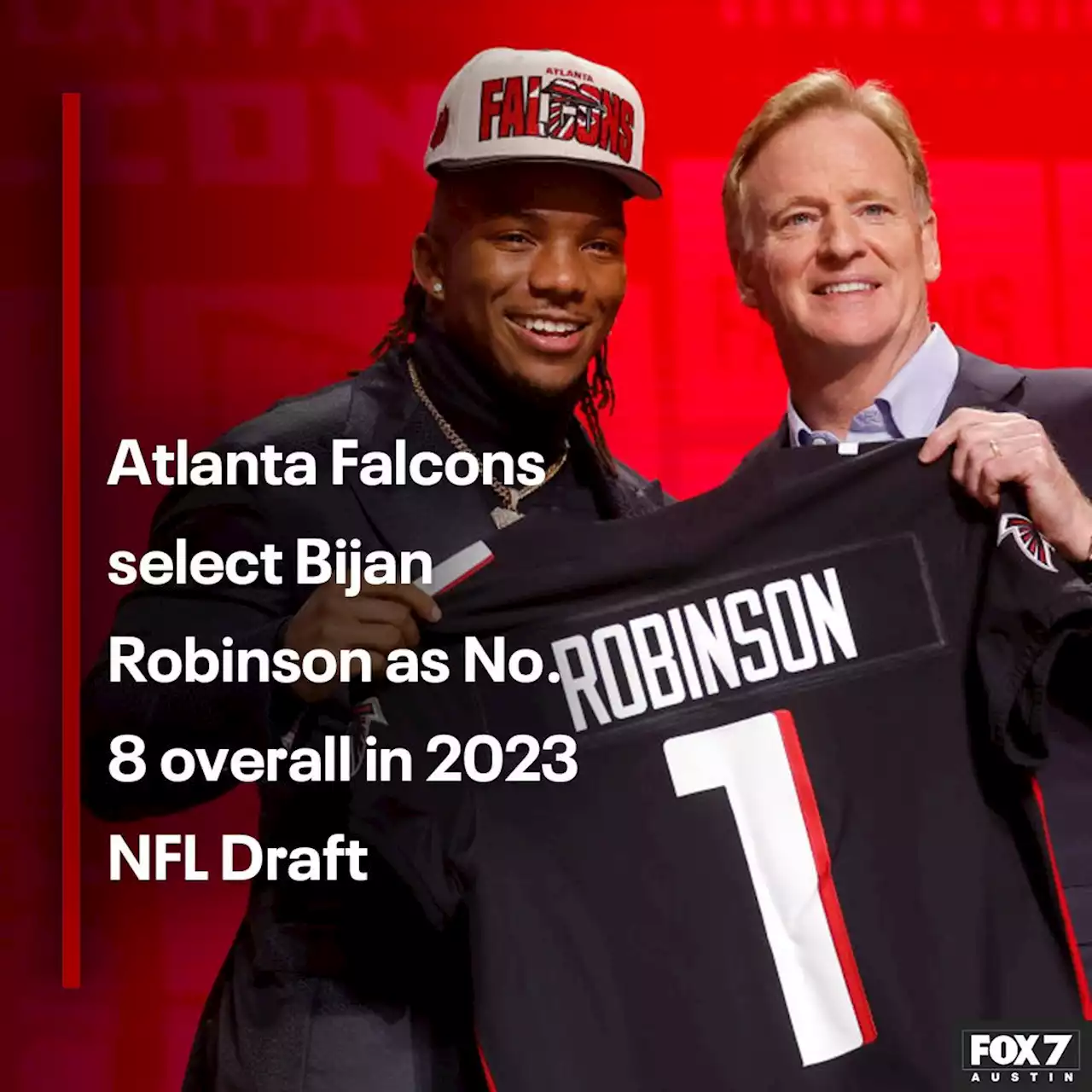 Falcons keep first-round focus on offense, take RB Robinson