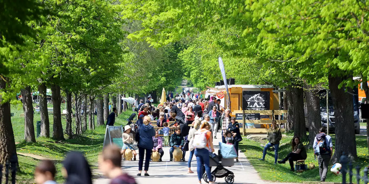 Maibaum-Action beim Frühlingsfest im Lainzer Tiergarten