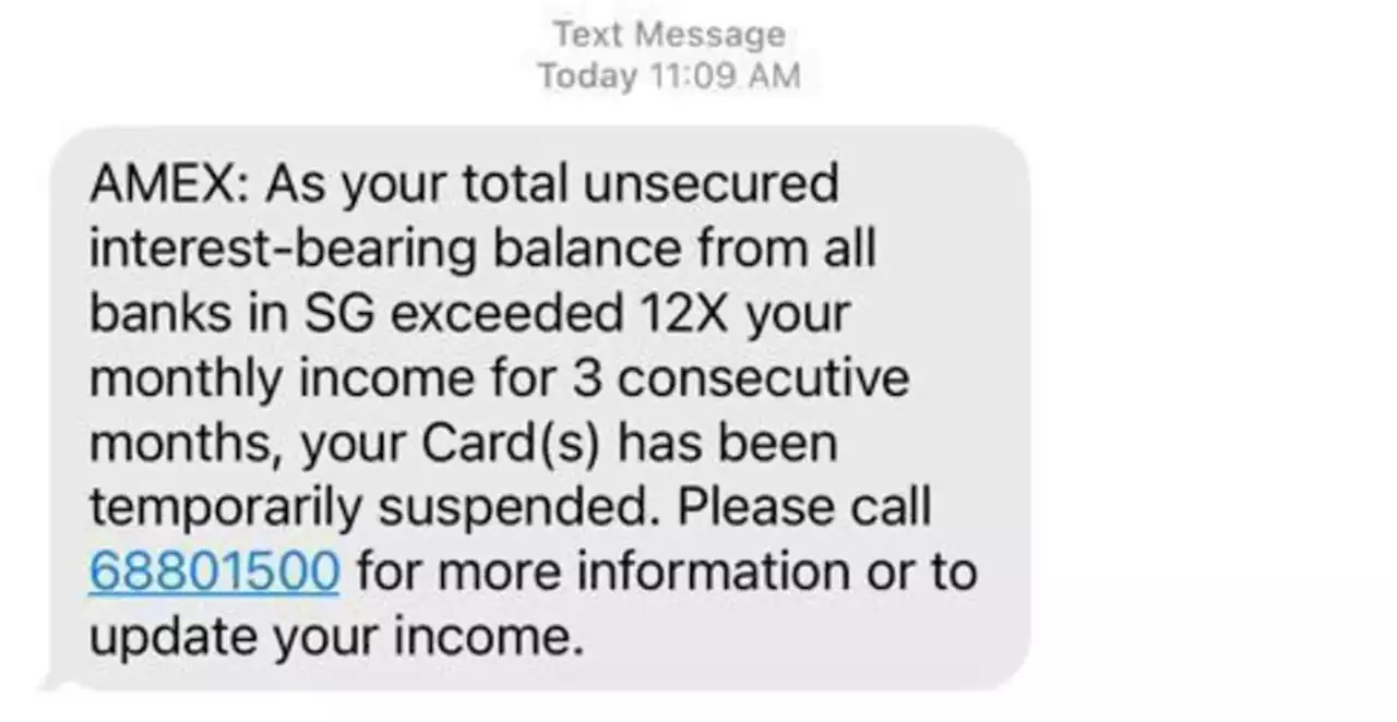 Amex says the erroneous message users received about their card being disabled was not a scam, but customers remain upset - Singapore News