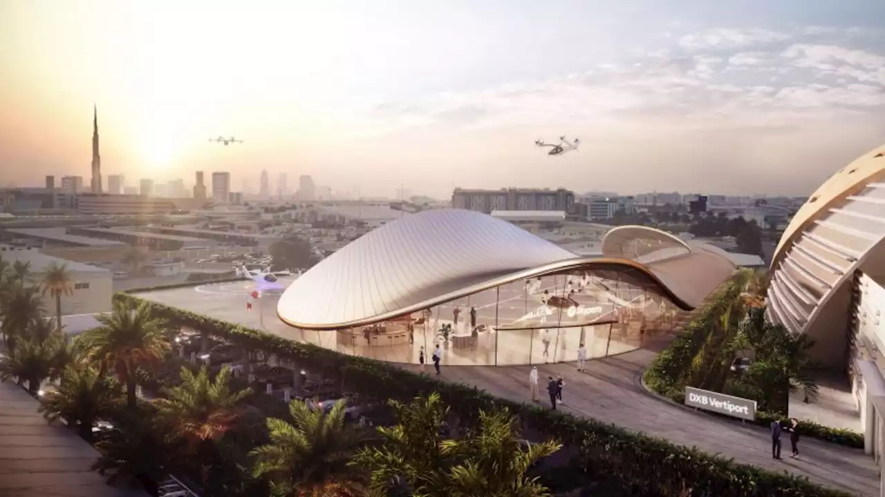 Terminal concept for VTOL 'vertiport' in Dubai unveiled