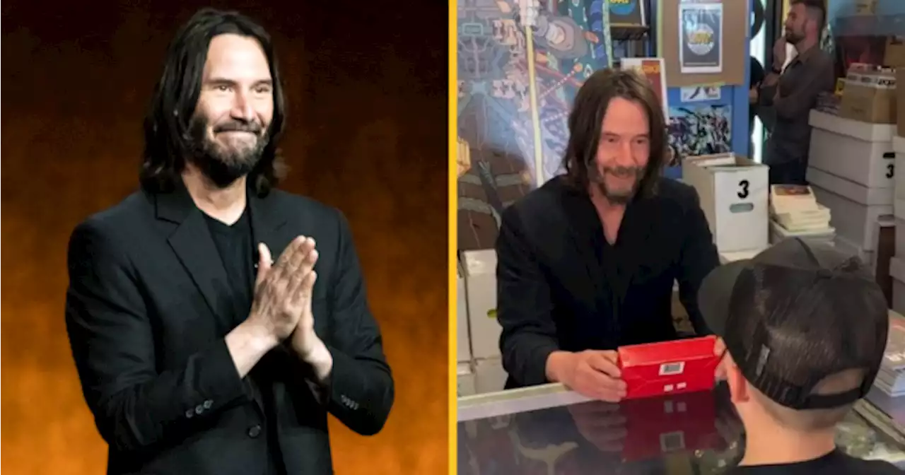 Heartwarming moment between Keanu Reeves and young superfan goes viral | JOE.ie