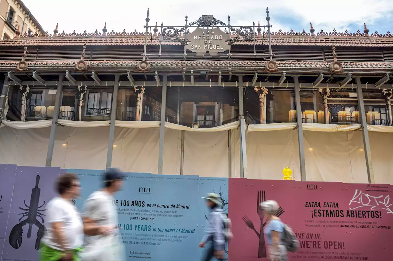 El Mercado de San Miguel podrá reabrir esta tarde tras su cierre temporal por 'riesgo estructural'