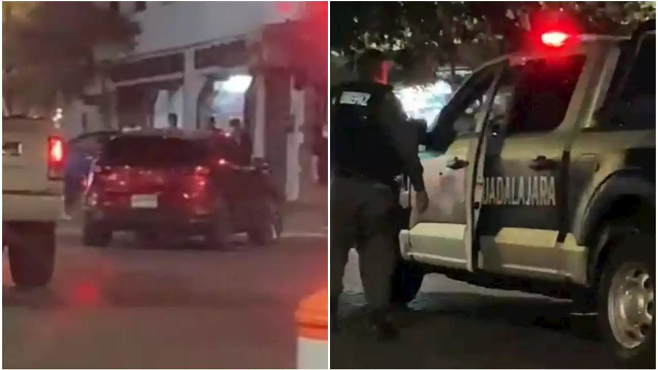 Secuestran a 2 personas frente a policías de Guadalajara