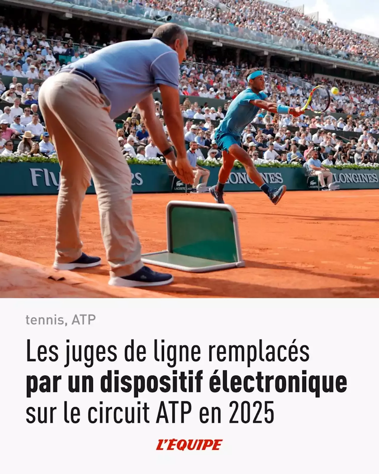 Les juges de ligne remplacés par un dispositif électronique sur le