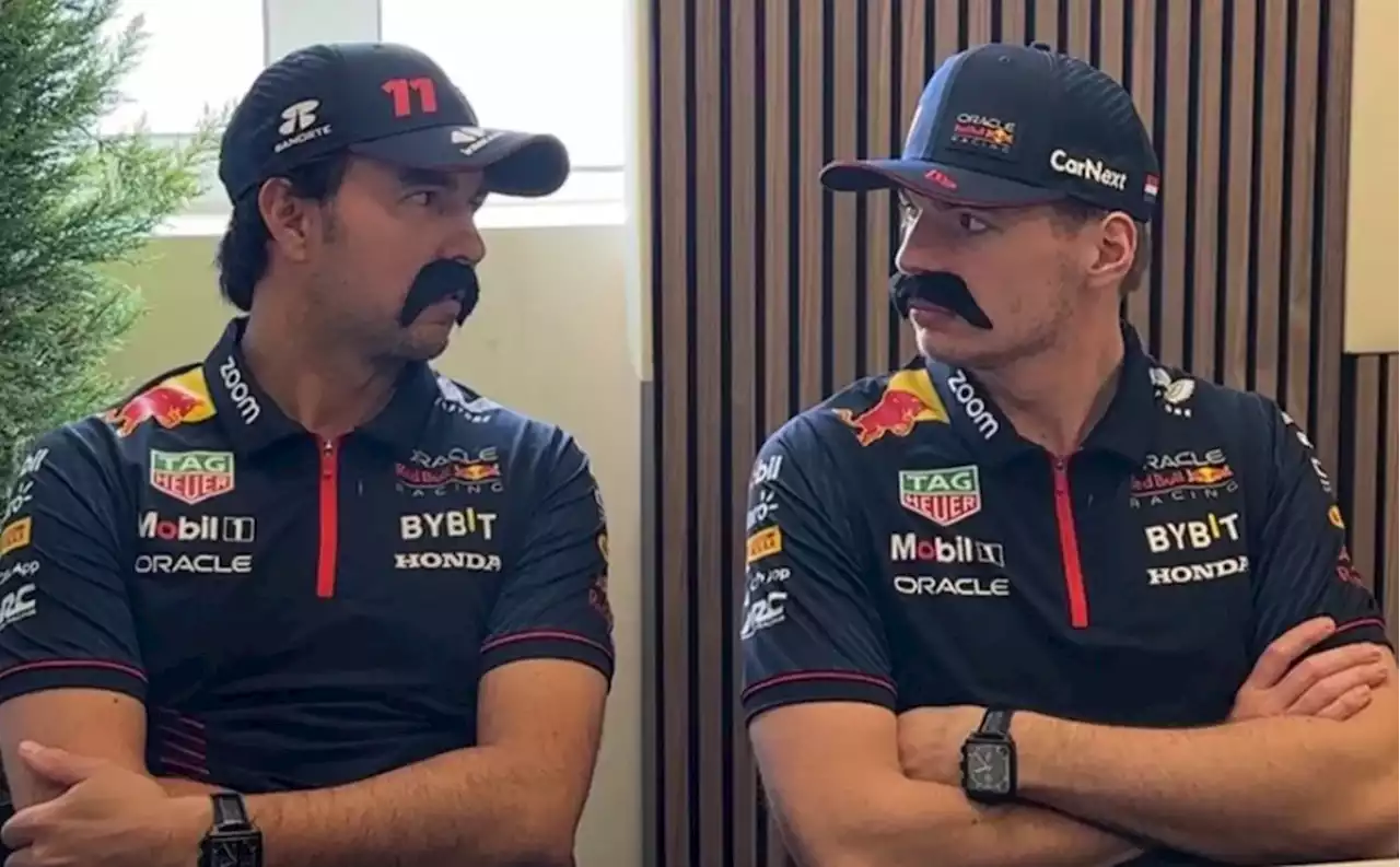 Los mejores memes de Checo Pérez y Max Verstappen con bigote