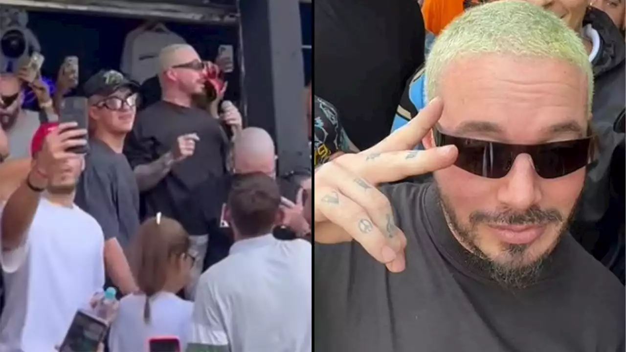 [VIDEO] 'Del pueblo y para el pueblo': J Balvin reaparece y da concierto en la calle a 'sus paisas'