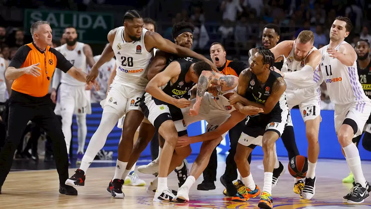 Gabriel Deck presente en una batalla campal entre Partizan y Real Madrid