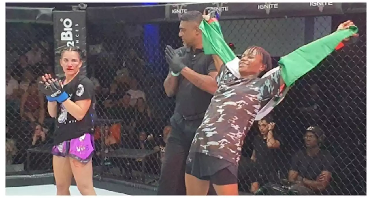 IG hails victory of female police combat athlete in EFC 102