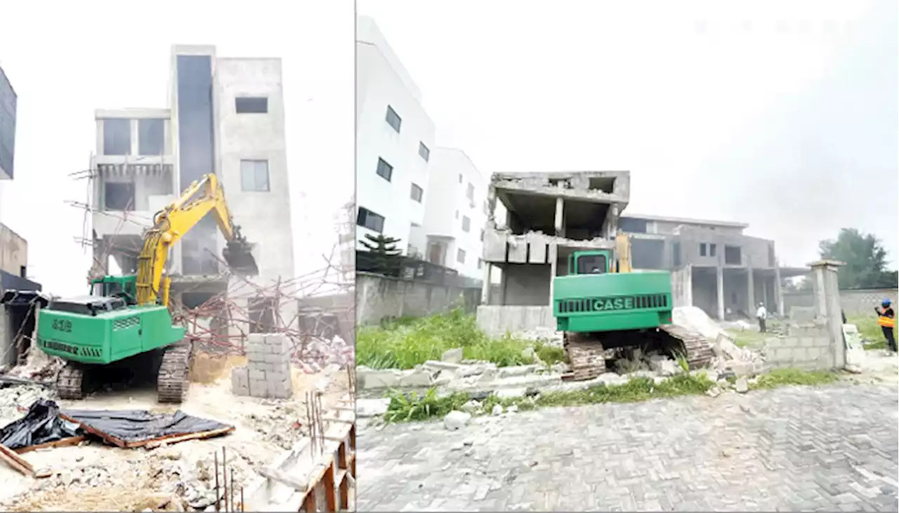 LASG demolishes illegal buildings on Banana Island