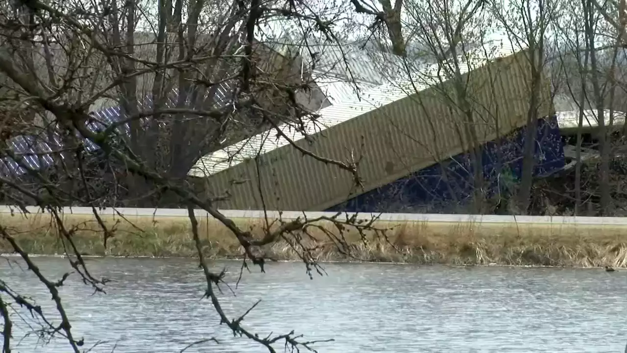 Watch: Train Derailed and Partially Crashed Into the River in Wisconsin