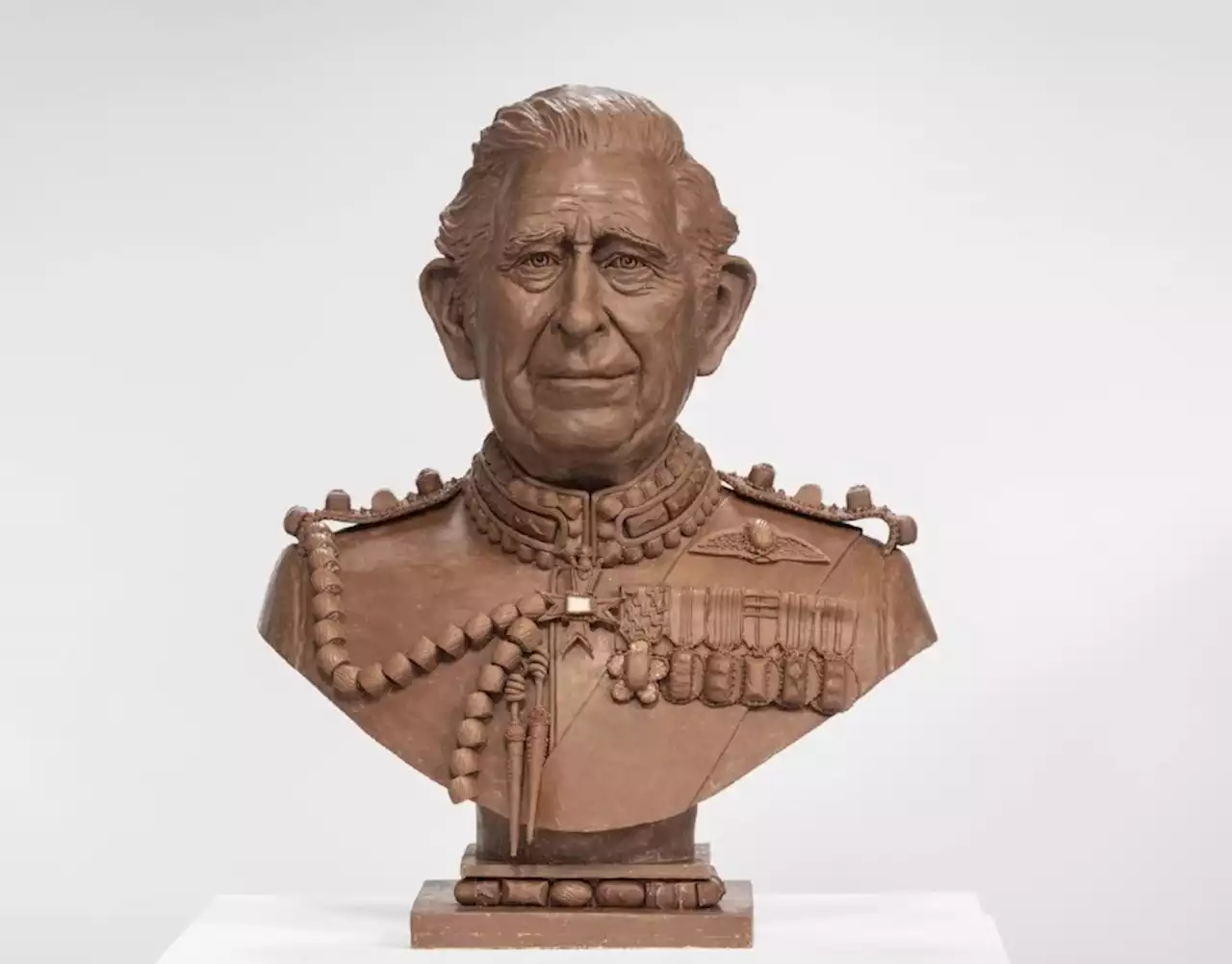 Charles in chocolate: Life-size bust of Britain's king created