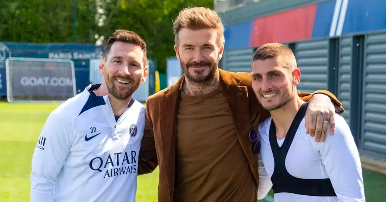 ¿Lo invitó al Inter Miami? Beckham visita a PSG a pocos meses de que Messi sea libre