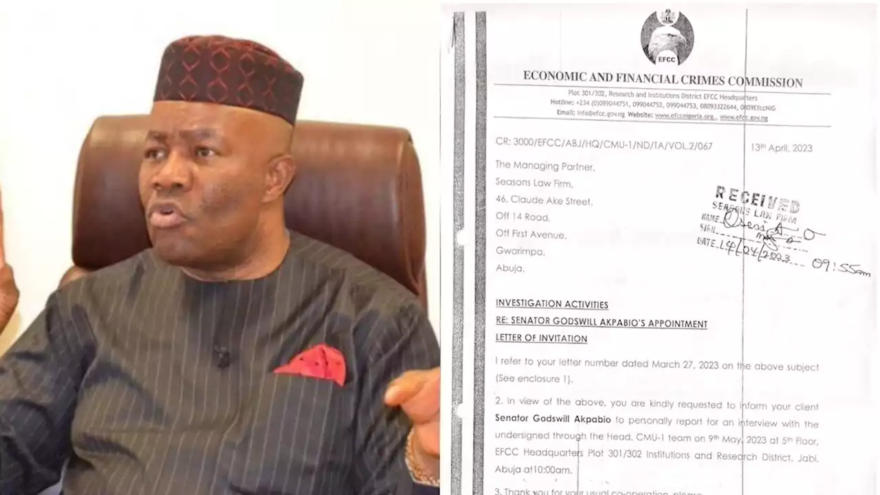 EXCLUSIVE: EFCC Sends Former Minister, Akpabio Another Invitation Letter Over Multi-Billion Naira Fraud, After Initial Claims He Was Undergoing Treatment For Pneumonia, Lung Disease | Sahara Reporters