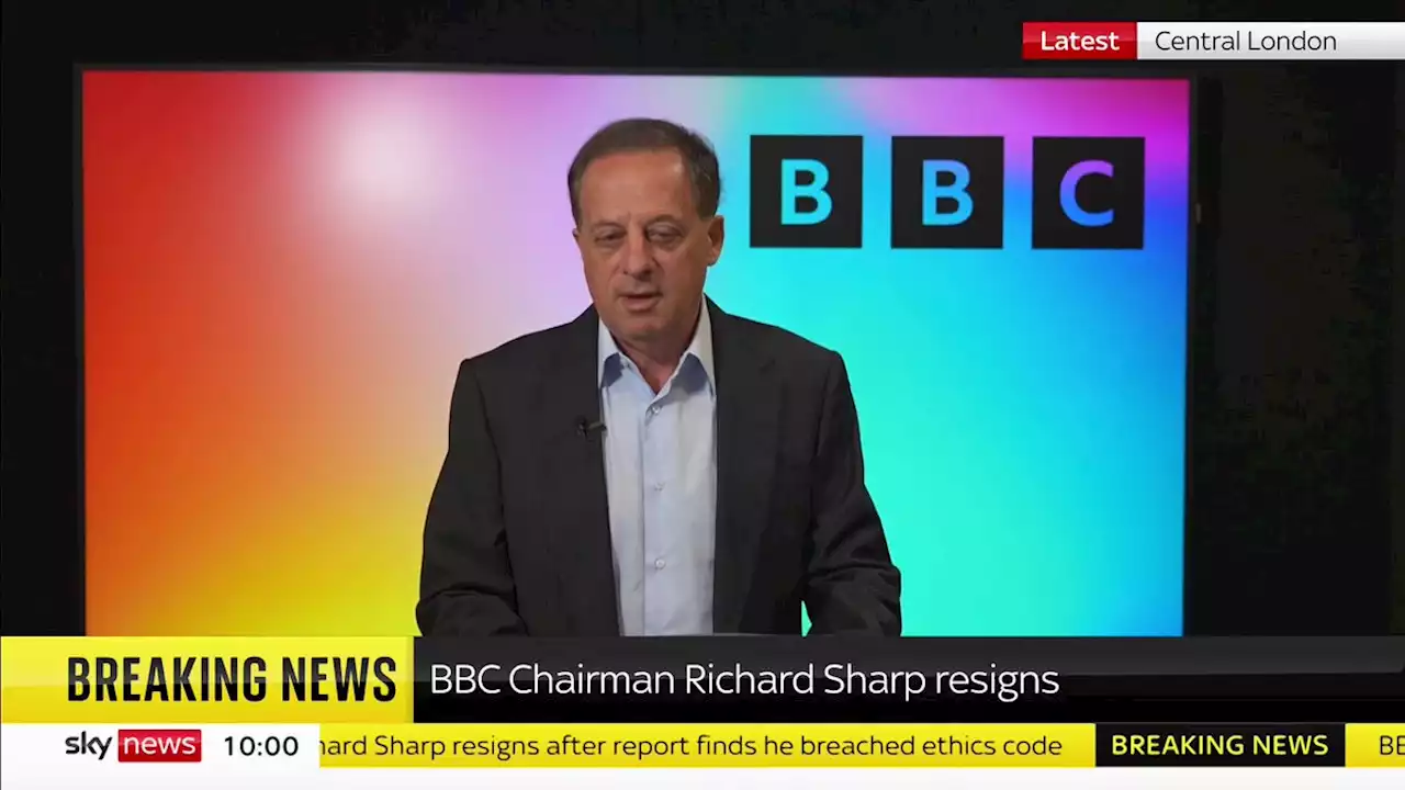 BBC chairman Richard Sharp resigns