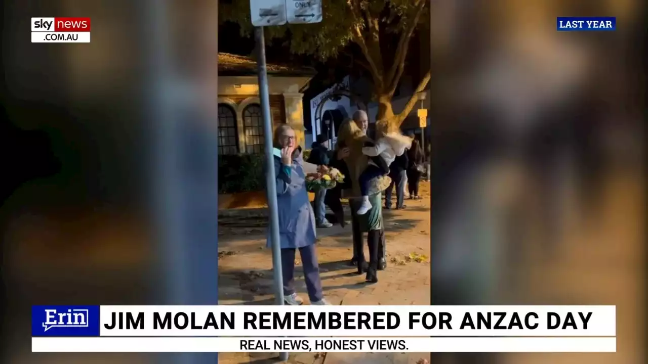 Erin Molan shares &#8216;personal and special&#8217; clip to remember Jim Molan for Anzac Day